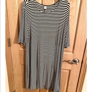 Old Navy Jersey-Knit Swing Dress Striped XXL